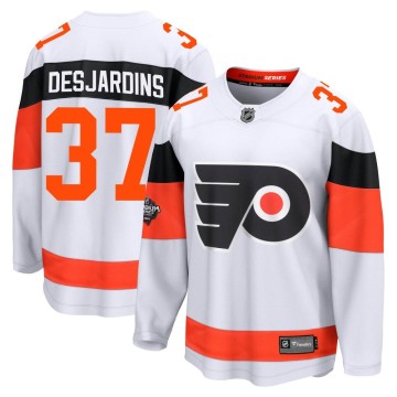 Breakaway Fanatics Branded Men's Eric Desjardins Philadelphia Flyers 2024 Stadium Series Jersey - White