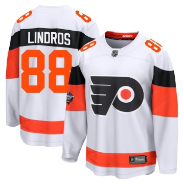 Breakaway Fanatics Branded Men's Eric Lindros Philadelphia Flyers 2024 Stadium Series Jersey - White