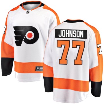 Breakaway Fanatics Branded Men's Erik Johnson Philadelphia Flyers Away Jersey - White