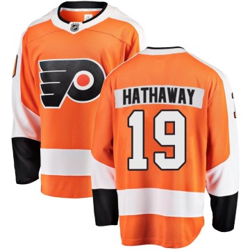 Breakaway Fanatics Branded Men's Garnet Hathaway Philadelphia Flyers Home Jersey - Orange