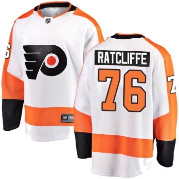 Breakaway Fanatics Branded Men's Isaac Ratcliffe Philadelphia Flyers Away Jersey - White