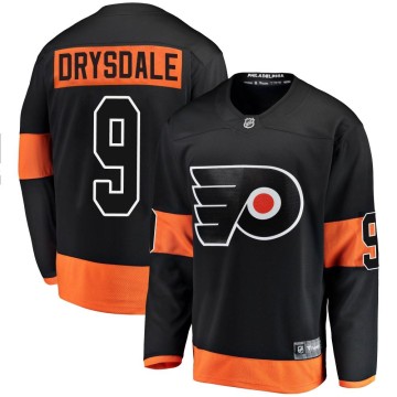 Breakaway Fanatics Branded Men's Jamie Drysdale Philadelphia Flyers Alternate Jersey - Black