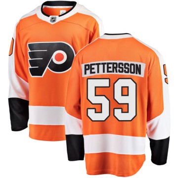 Breakaway Fanatics Branded Men's Jesper Pettersson Philadelphia Flyers Home Jersey - Orange