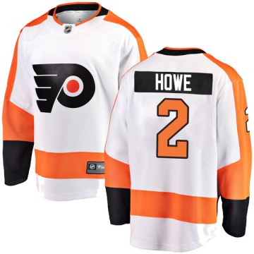 Breakaway Fanatics Branded Men's Mark Howe Philadelphia Flyers Away Jersey - White