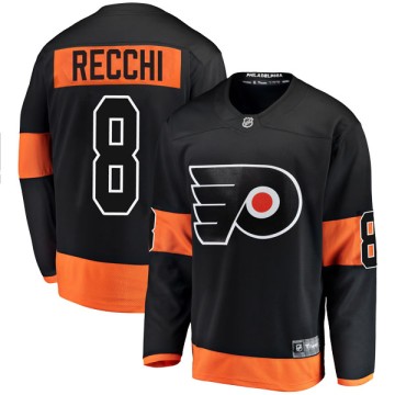 Mark Recchi Signed Philadelphia Orange Hockey Jersey (JSA) — RSA