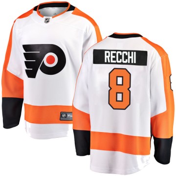 Breakaway Fanatics Branded Men's Mark Recchi Philadelphia Flyers Away Jersey - White