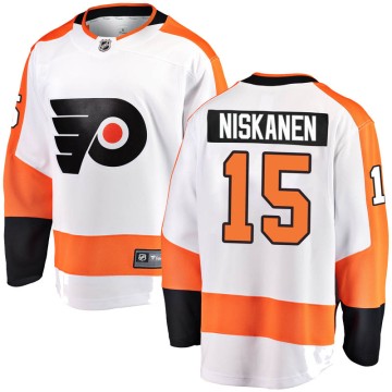 Breakaway Fanatics Branded Men's Matt Niskanen Philadelphia Flyers Away Jersey - White