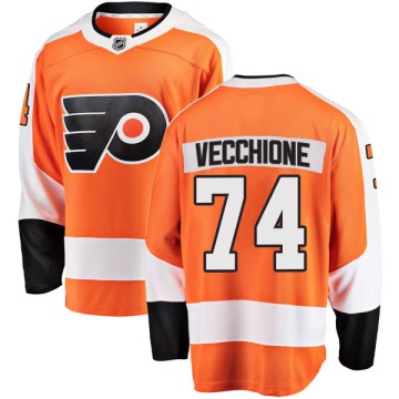 Breakaway Fanatics Branded Men's Mike Vecchione Philadelphia Flyers Home Jersey - Orange