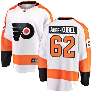 Breakaway Fanatics Branded Men's Nicolas Aube-Kubel Philadelphia Flyers Away Jersey - White