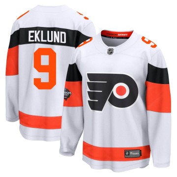 Breakaway Fanatics Branded Men's Pelle Eklund Philadelphia Flyers 2024 Stadium Series Jersey - White