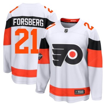 Breakaway Fanatics Branded Men's Peter Forsberg Philadelphia Flyers 2024 Stadium Series Jersey - White