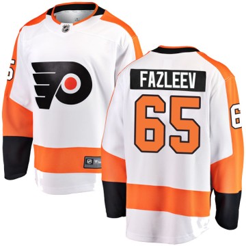 Breakaway Fanatics Branded Men's Radel Fazleev Philadelphia Flyers Away Jersey - White