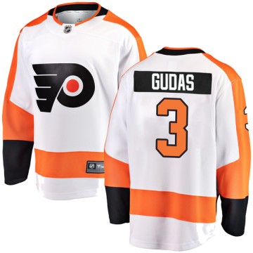 Breakaway Fanatics Branded Men's Radko Gudas Philadelphia Flyers Away Jersey - White