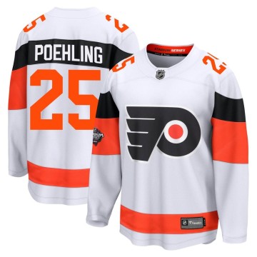 Breakaway Fanatics Branded Men's Ryan Poehling Philadelphia Flyers 2024 Stadium Series Jersey - White