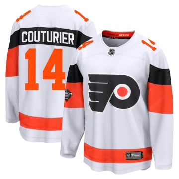Breakaway Fanatics Branded Men's Sean Couturier Philadelphia Flyers 2024 Stadium Series Jersey - White