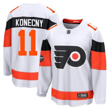 Breakaway Fanatics Branded Men's Travis Konecny Philadelphia Flyers 2024 Stadium Series Jersey - White