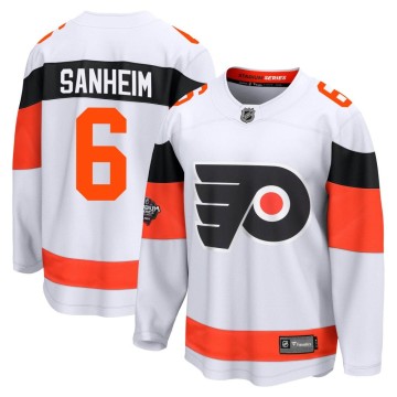 Breakaway Fanatics Branded Men's Travis Sanheim Philadelphia Flyers 2024 Stadium Series Jersey - White