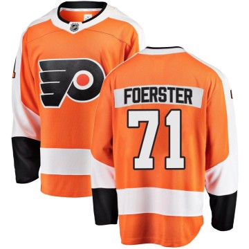 Breakaway Fanatics Branded Men's Tyson Foerster Philadelphia Flyers Home Jersey - Orange