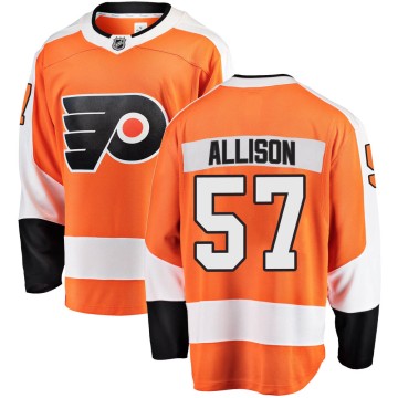 Breakaway Fanatics Branded Men's Wade Allison Philadelphia Flyers Home Jersey - Orange