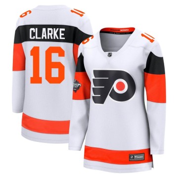 Breakaway Fanatics Branded Women's Bobby Clarke Philadelphia Flyers 2024 Stadium Series Jersey - White