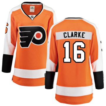 Breakaway Fanatics Branded Women's Bobby Clarke Philadelphia Flyers Home Jersey - Orange
