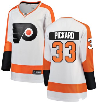Breakaway Fanatics Branded Women's Calvin Pickard Philadelphia Flyers Away Jersey - White