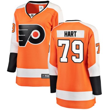 Breakaway Fanatics Branded Women's Carter Hart Philadelphia Flyers Home Jersey - Orange