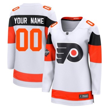 Breakaway Fanatics Branded Women's Custom Philadelphia Flyers Custom 2024 Stadium Series Jersey - White