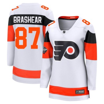 Breakaway Fanatics Branded Women's Donald Brashear Philadelphia Flyers 2024 Stadium Series Jersey - White