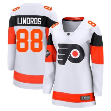 Breakaway Fanatics Branded Women's Eric Lindros Philadelphia Flyers 2024 Stadium Series Jersey - White