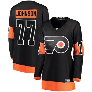 Breakaway Fanatics Branded Women's Erik Johnson Philadelphia Flyers Alternate Jersey - Black