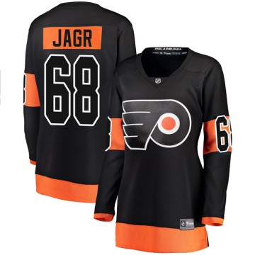 Breakaway Fanatics Branded Women's Jaromir Jagr Philadelphia Flyers Alternate Jersey - Black