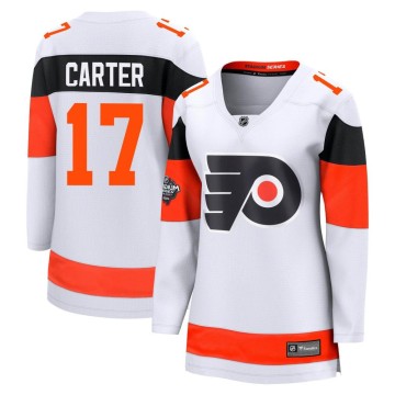 Breakaway Fanatics Branded Women's Jeff Carter Philadelphia Flyers 2024 Stadium Series Jersey - White