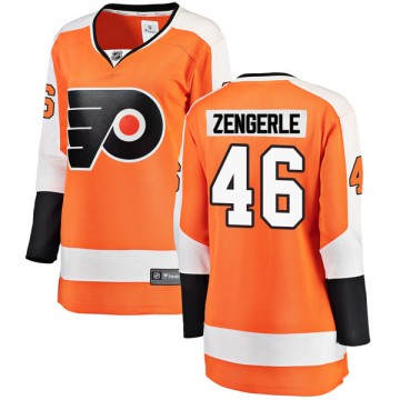 Breakaway Fanatics Branded Women's Mark Zengerle Philadelphia Flyers Home Jersey - Orange
