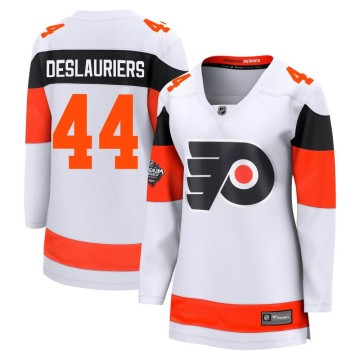 Breakaway Fanatics Branded Women's Nicolas Deslauriers Philadelphia Flyers 2024 Stadium Series Jersey - White