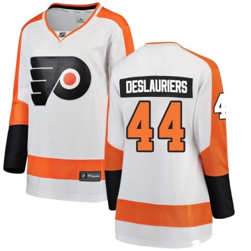 Breakaway Fanatics Branded Women's Nicolas Deslauriers Philadelphia Flyers Away Jersey - White