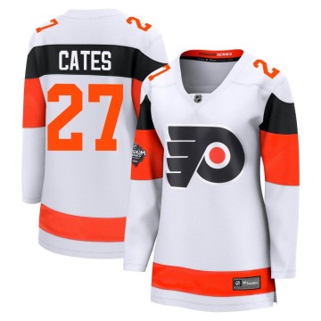 Breakaway Fanatics Branded Women's Noah Cates Philadelphia Flyers 2024 Stadium Series Jersey - White