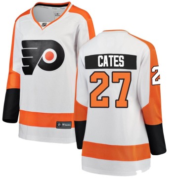 Breakaway Fanatics Branded Women's Noah Cates Philadelphia Flyers Away Jersey - White