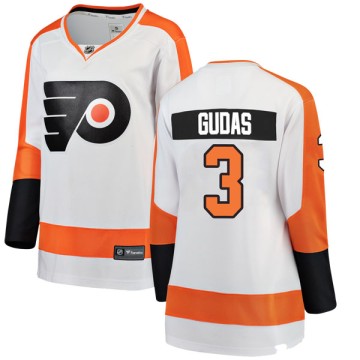 Breakaway Fanatics Branded Women's Radko Gudas Philadelphia Flyers Away Jersey - White