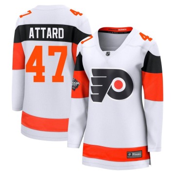 Breakaway Fanatics Branded Women's Ronnie Attard Philadelphia Flyers 2024 Stadium Series Jersey - White