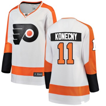 Outerstuff Big Boys and Girls Travis Konecny Orange Philadelphia Flyers  Name and Number T-shirt - Macy's