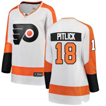 Breakaway Fanatics Branded Women's Tyler Pitlick Philadelphia Flyers Away Jersey - White