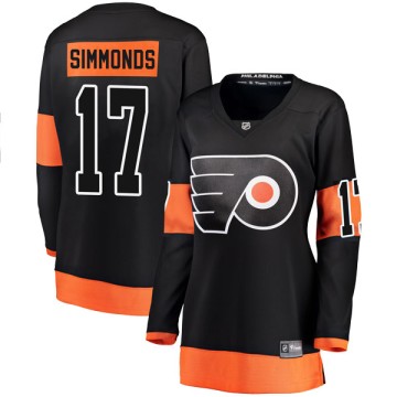 Breakaway Fanatics Branded Women's Wayne Simmonds Philadelphia Flyers Alternate Jersey - Black