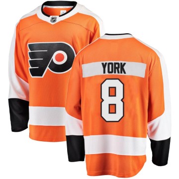 Breakaway Fanatics Branded Youth Cam York Philadelphia Flyers Home Jersey - Orange