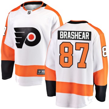Breakaway Fanatics Branded Youth Donald Brashear Philadelphia Flyers Away Jersey - White