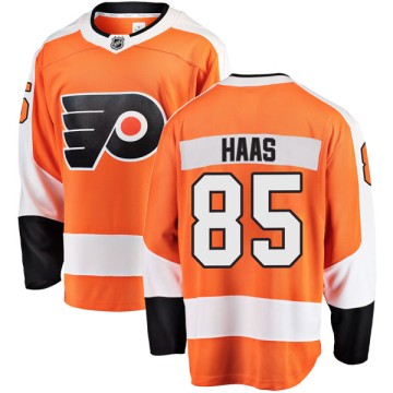 Breakaway Fanatics Branded Youth James De Haas Philadelphia Flyers Home Jersey - Orange