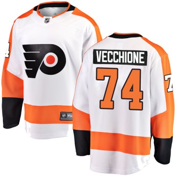 Breakaway Fanatics Branded Youth Mike Vecchione Philadelphia Flyers Away Jersey - White