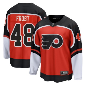 Morgan Frost Philadelphia Flyers Fanatics Authentic Unsigned Black Alternate Jersey Skating Photograph